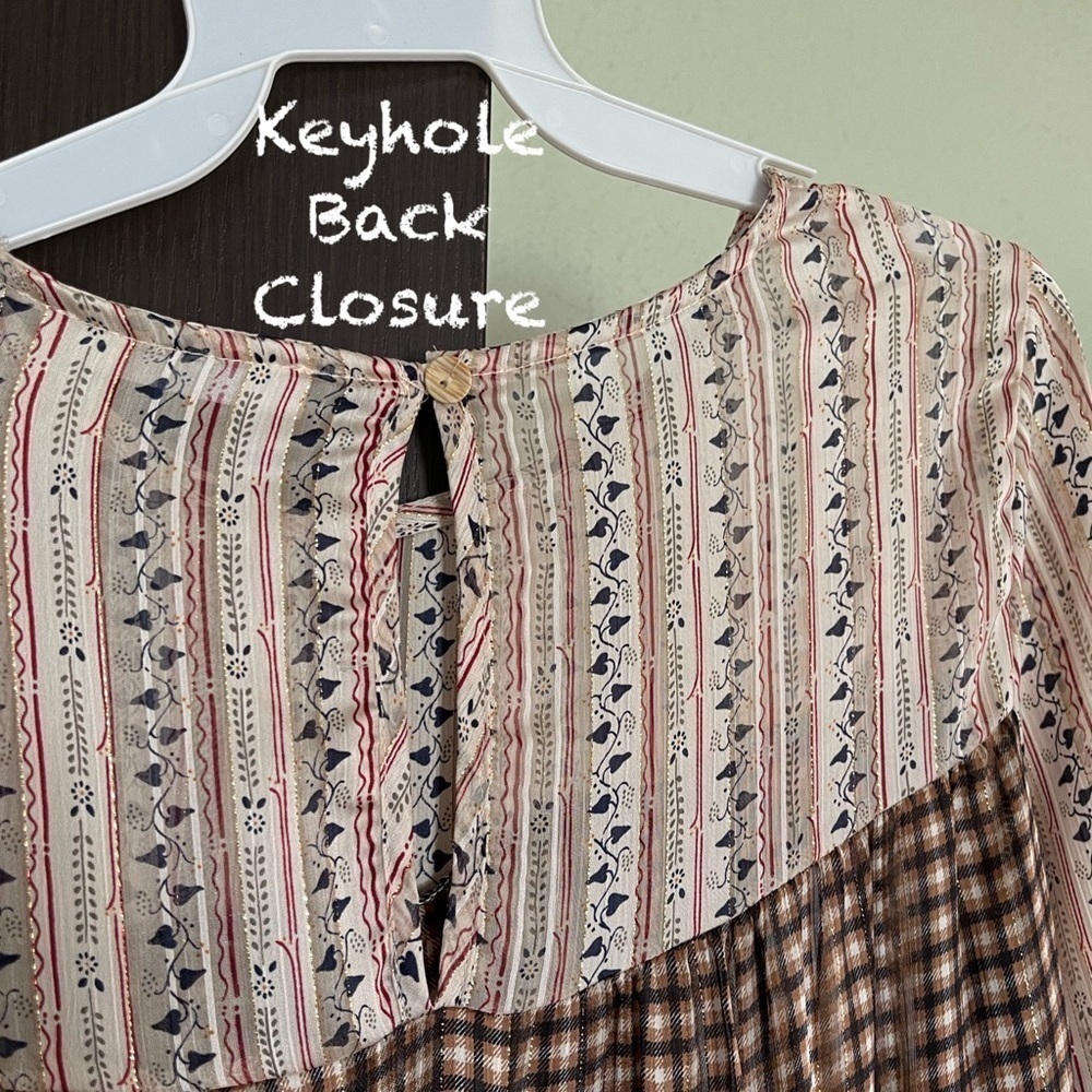 Sheer Woven Fabric Mix & Match Tunic - Picture 11 of 12